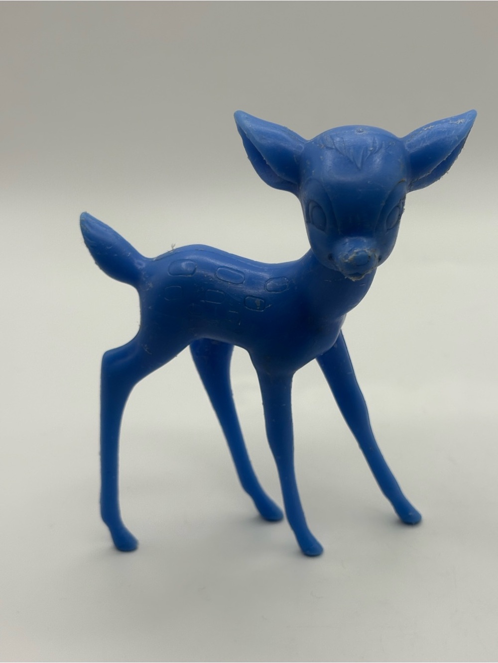 VTG 1972 Louis Marx & Co. X Walt Disney Blue 5" Bambi Hard Plastic Figure Toy